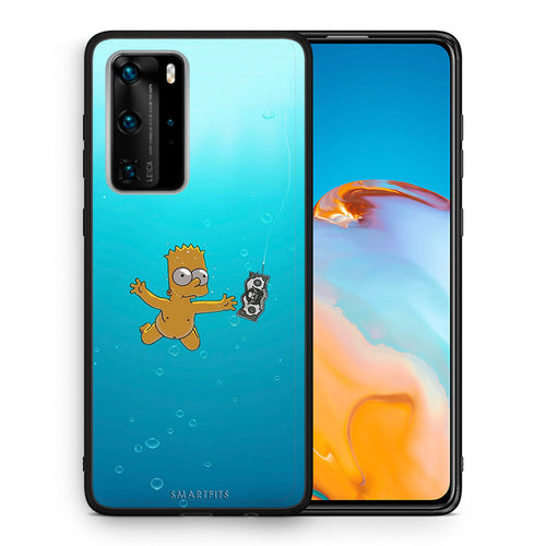 Θήκη Huawei P40 Pro Chasing Money από τη Smartfits με σχέδιο στο πίσω μέρος και μαύρο περίβλημα | Huawei P40 Pro Chasing Money case with colorful back and black bezels