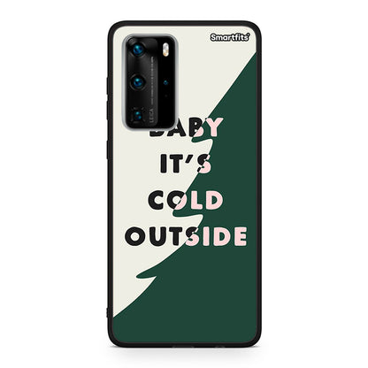 Huawei P40 Pro Cold Outside θήκη από τη Smartfits με σχέδιο στο πίσω μέρος και μαύρο περίβλημα | Smartphone case with colorful back and black bezels by Smartfits
