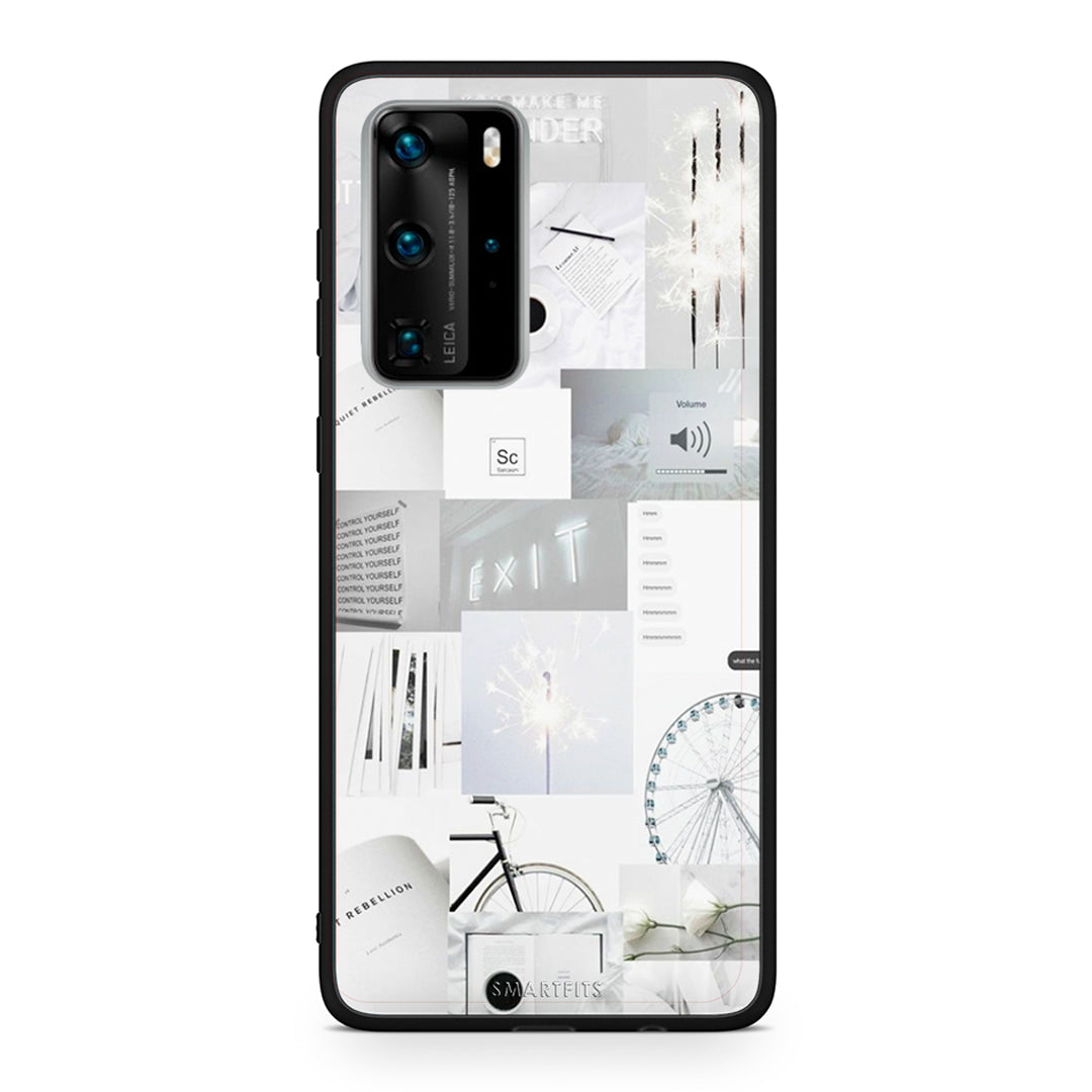 Huawei P40 Pro Collage Make Me Wonder Θήκη Αγίου Βαλεντίνου από τη Smartfits με σχέδιο στο πίσω μέρος και μαύρο περίβλημα | Smartphone case with colorful back and black bezels by Smartfits