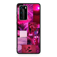 Thumbnail for Huawei P40 Pro Collage Red Roses Θήκη Αγίου Βαλεντίνου από τη Smartfits με σχέδιο στο πίσω μέρος και μαύρο περίβλημα | Smartphone case with colorful back and black bezels by Smartfits