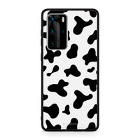 Thumbnail for Huawei P40 Pro Cow Print θήκη από τη Smartfits με σχέδιο στο πίσω μέρος και μαύρο περίβλημα | Smartphone case with colorful back and black bezels by Smartfits