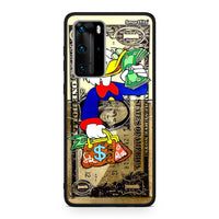 Thumbnail for Huawei P40 Pro Duck Money Θήκη από τη Smartfits με σχέδιο στο πίσω μέρος και μαύρο περίβλημα | Smartphone case with colorful back and black bezels by Smartfits