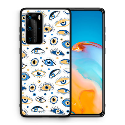 Θήκη Huawei P40 Pro Ftou Ftou από τη Smartfits με σχέδιο στο πίσω μέρος και μαύρο περίβλημα | Huawei P40 Lite Ftou Ftou case with colorful back and black bezels