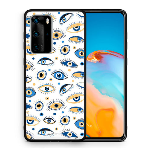 Θήκη Huawei P40 Pro Ftou Ftou από τη Smartfits με σχέδιο στο πίσω μέρος και μαύρο περίβλημα | Huawei P40 Lite Ftou Ftou case with colorful back and black bezels
