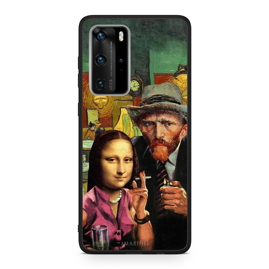 Huawei P40 Pro Funny Art θήκη από τη Smartfits με σχέδιο στο πίσω μέρος και μαύρο περίβλημα | Smartphone case with colorful back and black bezels by Smartfits