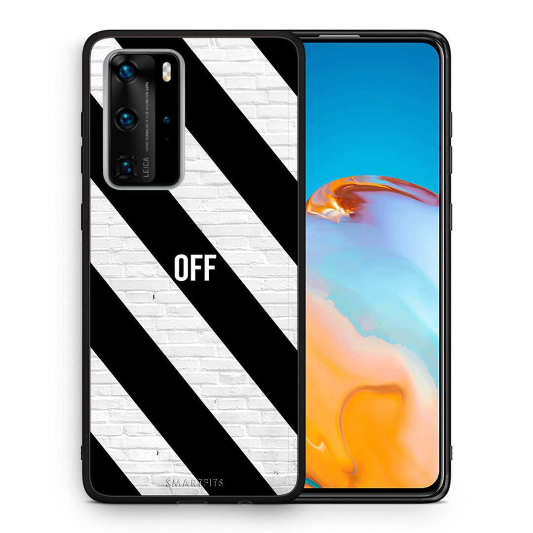 Θήκη Huawei P40 Pro Get Off από τη Smartfits με σχέδιο στο πίσω μέρος και μαύρο περίβλημα | Huawei P40 Pro Get Off case with colorful back and black bezels