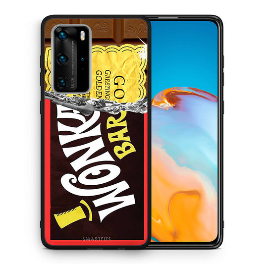 Θήκη Huawei P40 Pro Golden Ticket από τη Smartfits με σχέδιο στο πίσω μέρος και μαύρο περίβλημα | Huawei P40 Pro Golden Ticket case with colorful back and black bezels