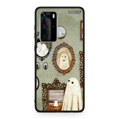 Huawei P40 Pro Halloween Ghost Season Θήκη από τη Smartfits με σχέδιο στο πίσω μέρος και μαύρο περίβλημα | Smartphone case with colorful back and black bezels by Smartfits
