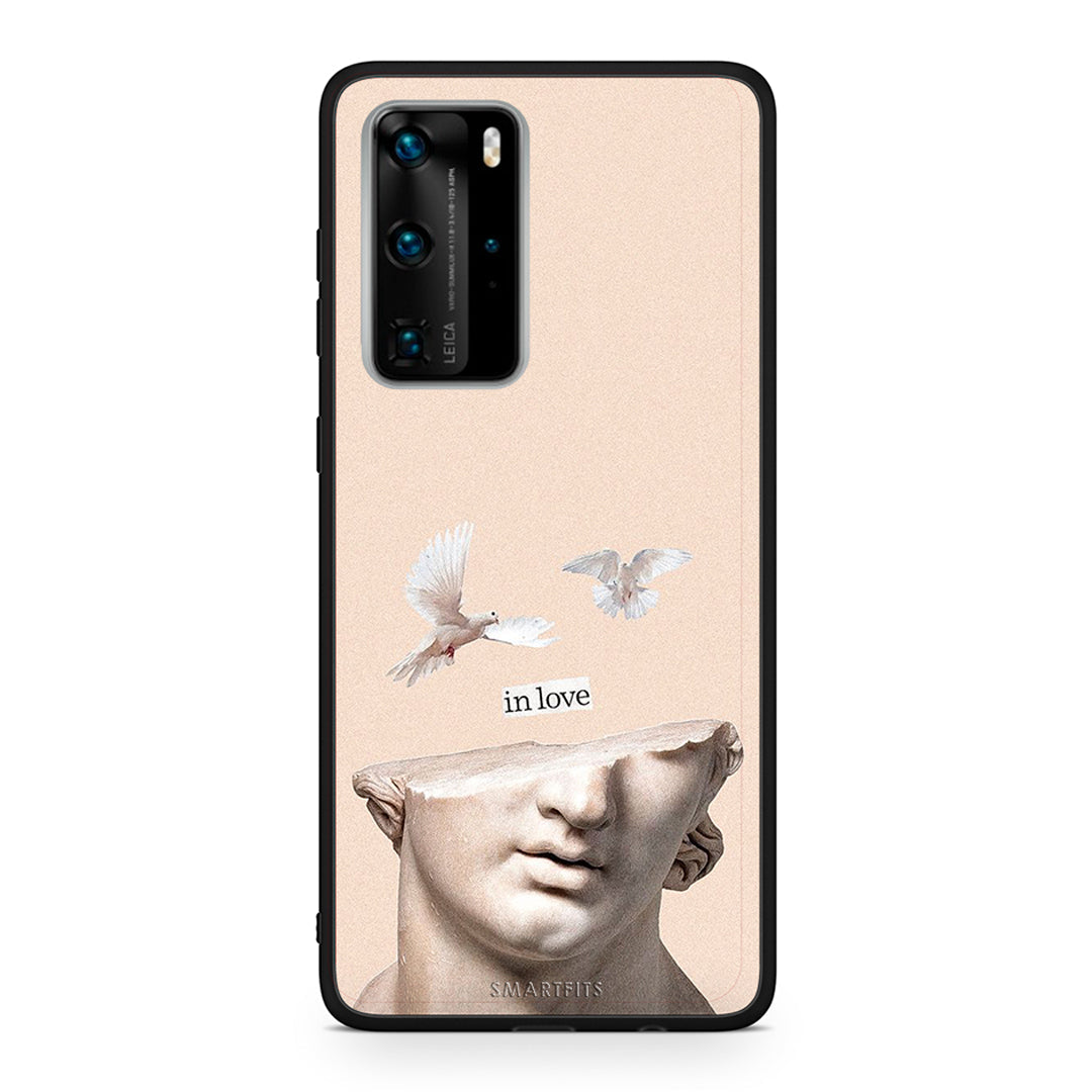 Huawei P40 Pro In Love θήκη από τη Smartfits με σχέδιο στο πίσω μέρος και μαύρο περίβλημα | Smartphone case with colorful back and black bezels by Smartfits