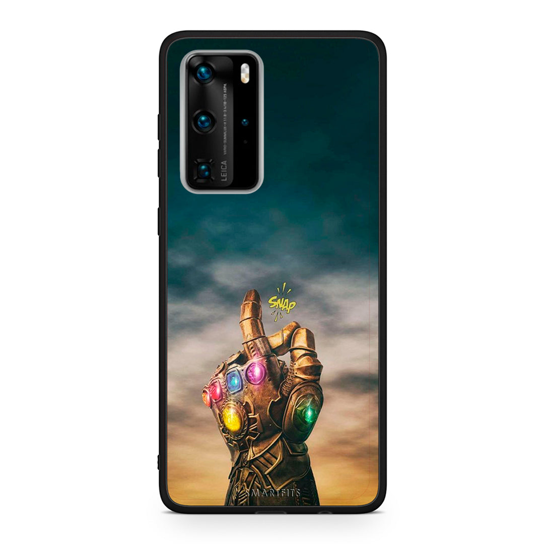 Huawei P40 Pro Infinity Snap θήκη από τη Smartfits με σχέδιο στο πίσω μέρος και μαύρο περίβλημα | Smartphone case with colorful back and black bezels by Smartfits