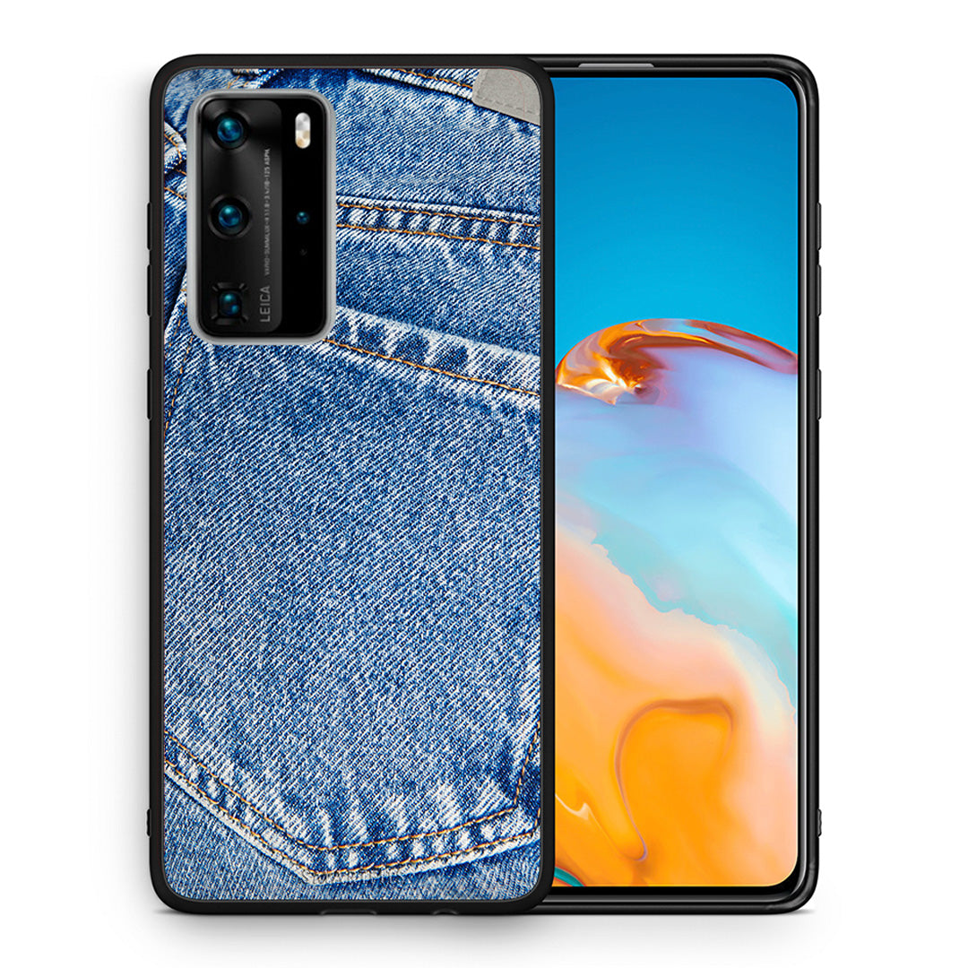Θήκη Huawei P40 Pro Jeans Pocket από τη Smartfits με σχέδιο στο πίσω μέρος και μαύρο περίβλημα | Huawei P40 Pro Jeans Pocket case with colorful back and black bezels