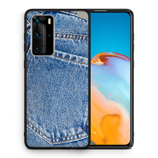Θήκη Huawei P40 Pro Jeans Pocket από τη Smartfits με σχέδιο στο πίσω μέρος και μαύρο περίβλημα | Huawei P40 Pro Jeans Pocket case with colorful back and black bezels