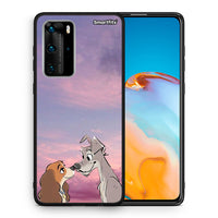 Thumbnail for Θήκη Huawei P40 Pro Lady And Tramp από τη Smartfits με σχέδιο στο πίσω μέρος και μαύρο περίβλημα | Huawei P40 Pro Lady And Tramp case with colorful back and black bezels