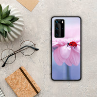 Thumbnail for Ladybug Flower - Huawei P40 Pro θήκη