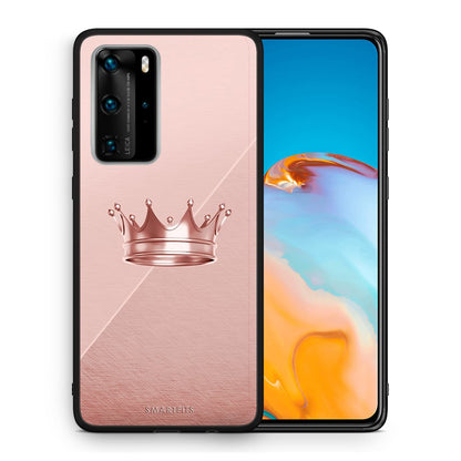 Θήκη Huawei P40 Pro Crown Minimal από τη Smartfits με σχέδιο στο πίσω μέρος και μαύρο περίβλημα | Huawei P40 Pro Crown Minimal case with colorful back and black bezels