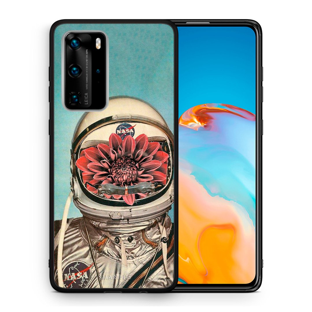 Θήκη Huawei P40 Pro Nasa Bloom από τη Smartfits με σχέδιο στο πίσω μέρος και μαύρο περίβλημα | Huawei P40 Pro Nasa Bloom case with colorful back and black bezels