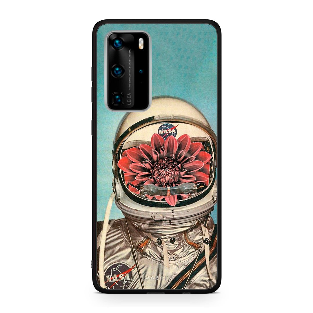 Huawei P40 Pro Nasa Bloom θήκη από τη Smartfits με σχέδιο στο πίσω μέρος και μαύρο περίβλημα | Smartphone case with colorful back and black bezels by Smartfits