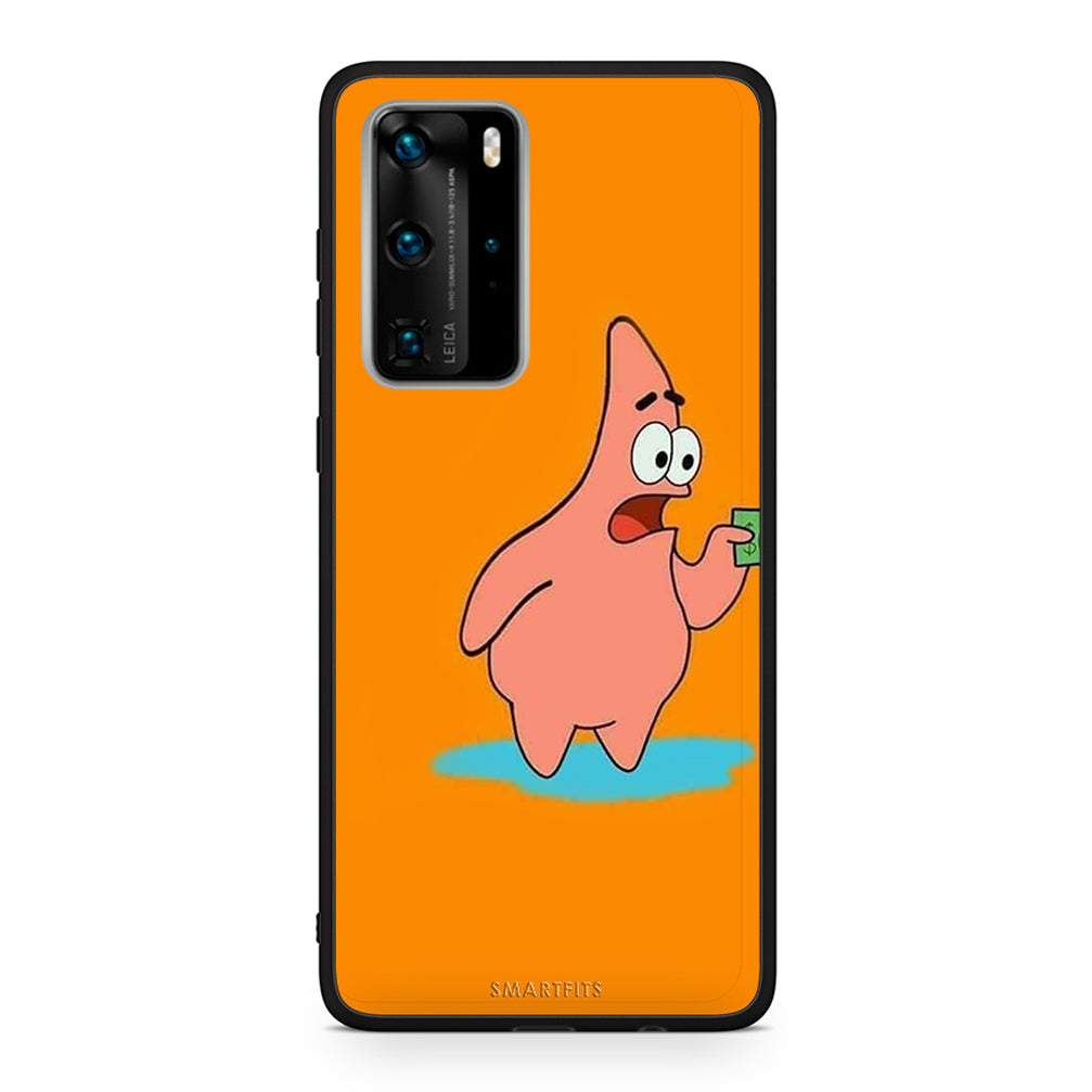 Huawei P40 Pro No Money 1 Θήκη Αγίου Βαλεντίνου από τη Smartfits με σχέδιο στο πίσω μέρος και μαύρο περίβλημα | Smartphone case with colorful back and black bezels by Smartfits