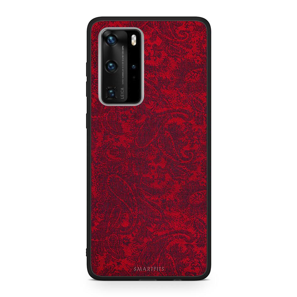Huawei P40 Pro Paisley Cashmere θήκη από τη Smartfits με σχέδιο στο πίσω μέρος και μαύρο περίβλημα | Smartphone case with colorful back and black bezels by Smartfits