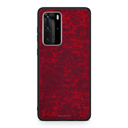 Huawei P40 Pro Paisley Cashmere θήκη από τη Smartfits με σχέδιο στο πίσω μέρος και μαύρο περίβλημα | Smartphone case with colorful back and black bezels by Smartfits