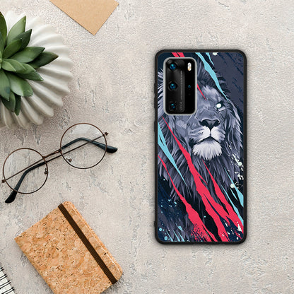 PopArt Lion Designer - Huawei P40 Pro θήκη