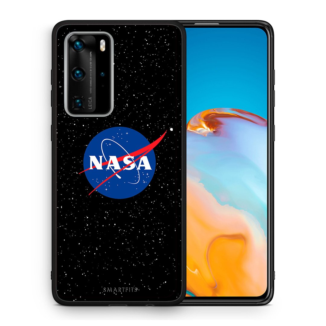 Θήκη Huawei P40 Pro NASA PopArt από τη Smartfits με σχέδιο στο πίσω μέρος και μαύρο περίβλημα | Huawei P40 Pro NASA PopArt case with colorful back and black bezels