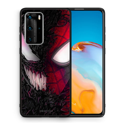 Θήκη Huawei P40 Pro SpiderVenom PopArt από τη Smartfits με σχέδιο στο πίσω μέρος και μαύρο περίβλημα | Huawei P40 Pro SpiderVenom PopArt case with colorful back and black bezels