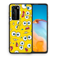 Thumbnail for Θήκη Huawei P40 Pro Sponge PopArt από τη Smartfits με σχέδιο στο πίσω μέρος και μαύρο περίβλημα | Huawei P40 Pro Sponge PopArt case with colorful back and black bezels