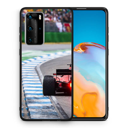 Θήκη Huawei P40 Pro Racing Vibes από τη Smartfits με σχέδιο στο πίσω μέρος και μαύρο περίβλημα | Huawei P40 Pro Racing Vibes case with colorful back and black bezels