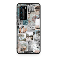 Thumbnail for Huawei P40 Pro Retro Beach Life Θήκη από τη Smartfits με σχέδιο στο πίσω μέρος και μαύρο περίβλημα | Smartphone case with colorful back and black bezels by Smartfits
