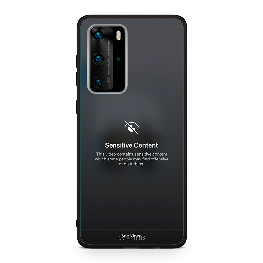 Huawei P40 Pro Sensitive Content θήκη από τη Smartfits με σχέδιο στο πίσω μέρος και μαύρο περίβλημα | Smartphone case with colorful back and black bezels by Smartfits