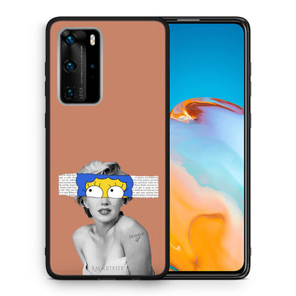 Θήκη Huawei P40 Pro Sim Merilyn από τη Smartfits με σχέδιο στο πίσω μέρος και μαύρο περίβλημα | Huawei P40 Pro Sim Merilyn case with colorful back and black bezels