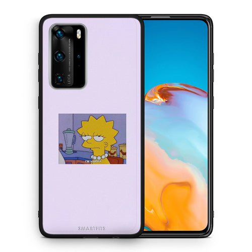 Θήκη Huawei P40 Pro So Happy από τη Smartfits με σχέδιο στο πίσω μέρος και μαύρο περίβλημα | Huawei P40 Pro So Happy case with colorful back and black bezels