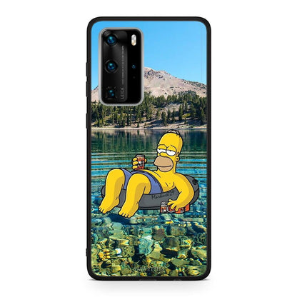Huawei P40 Pro Summer Happiness Θήκη από τη Smartfits με σχέδιο στο πίσω μέρος και μαύρο περίβλημα | Smartphone case with colorful back and black bezels by Smartfits