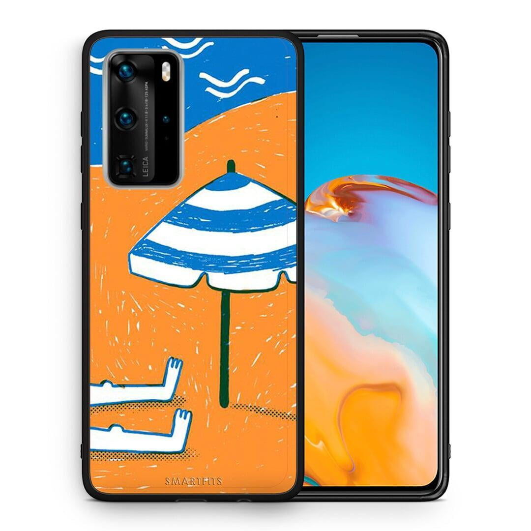 Θήκη Huawei P40 Pro Summering από τη Smartfits με σχέδιο στο πίσω μέρος και μαύρο περίβλημα | Huawei P40 Pro Summering case with colorful back and black bezels