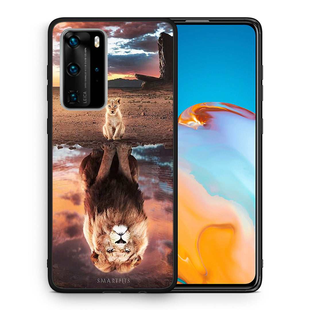 Θήκη Αγίου Βαλεντίνου Huawei P40 Pro Sunset Dreams από τη Smartfits με σχέδιο στο πίσω μέρος και μαύρο περίβλημα | Huawei P40 Pro Sunset Dreams case with colorful back and black bezels
