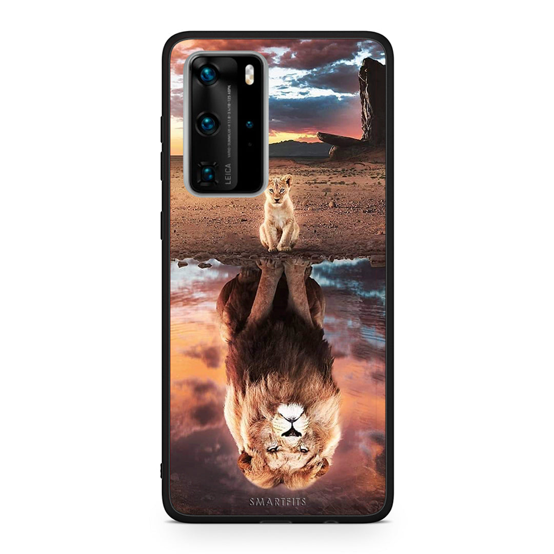 Huawei P40 Pro Sunset Dreams Θήκη Αγίου Βαλεντίνου από τη Smartfits με σχέδιο στο πίσω μέρος και μαύρο περίβλημα | Smartphone case with colorful back and black bezels by Smartfits