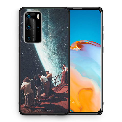 Θήκη Huawei P40 Pro Surreal View από τη Smartfits με σχέδιο στο πίσω μέρος και μαύρο περίβλημα | Huawei P40 Pro Surreal View case with colorful back and black bezels