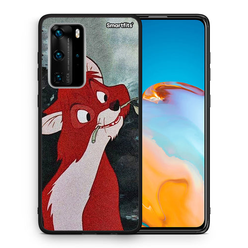 Θήκη Huawei P40 Pro Tod And Vixey Love 1 από τη Smartfits με σχέδιο στο πίσω μέρος και μαύρο περίβλημα | Huawei P40 Pro Tod And Vixey Love 1 case with colorful back and black bezels