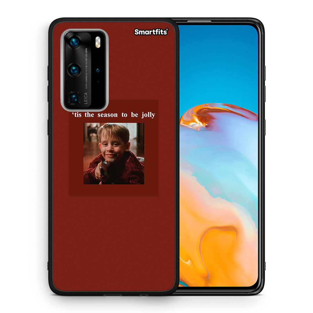 Θήκη Huawei P40 Pro Xmas Ultimate Spirit από τη Smartfits με σχέδιο στο πίσω μέρος και μαύρο περίβλημα | Huawei P40 Pro Xmas Ultimate Spirit case with colorful back and black bezels