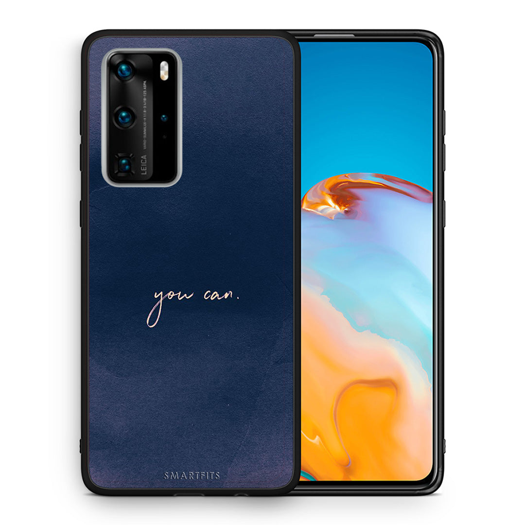 Θήκη Huawei P40 Pro You Can από τη Smartfits με σχέδιο στο πίσω μέρος και μαύρο περίβλημα | Huawei P40 Pro You Can case with colorful back and black bezels