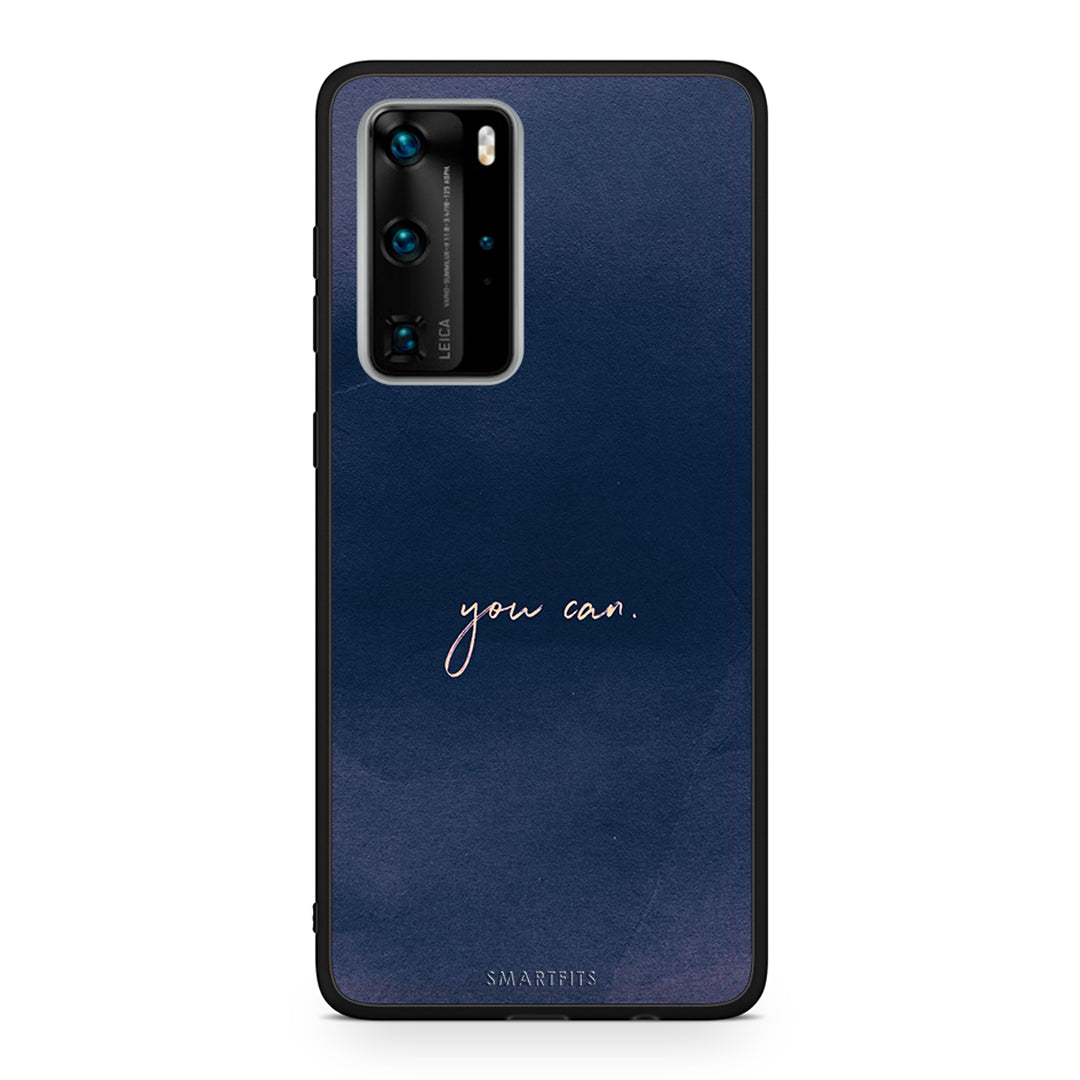 Huawei P40 Pro You Can θήκη από τη Smartfits με σχέδιο στο πίσω μέρος και μαύρο περίβλημα | Smartphone case with colorful back and black bezels by Smartfits