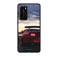 Thumbnail for Huawei P40 Racing Supra θήκη από τη Smartfits με σχέδιο στο πίσω μέρος και μαύρο περίβλημα | Smartphone case with colorful back and black bezels by Smartfits