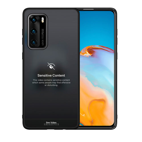 Θήκη Huawei P40 Sensitive Content από τη Smartfits με σχέδιο στο πίσω μέρος και μαύρο περίβλημα | Huawei P40 Sensitive Content case with colorful back and black bezels