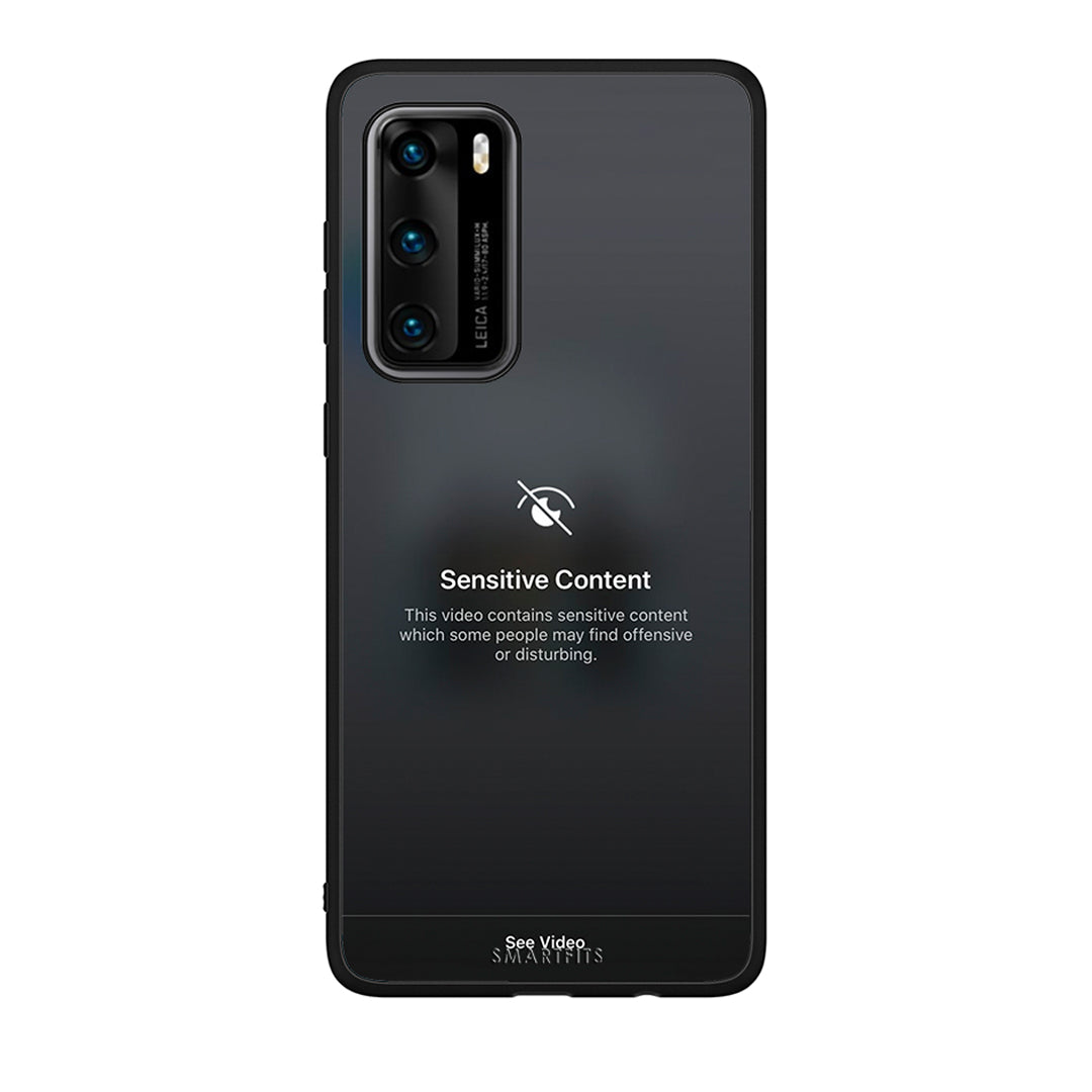 Huawei P40 Sensitive Content θήκη από τη Smartfits με σχέδιο στο πίσω μέρος και μαύρο περίβλημα | Smartphone case with colorful back and black bezels by Smartfits