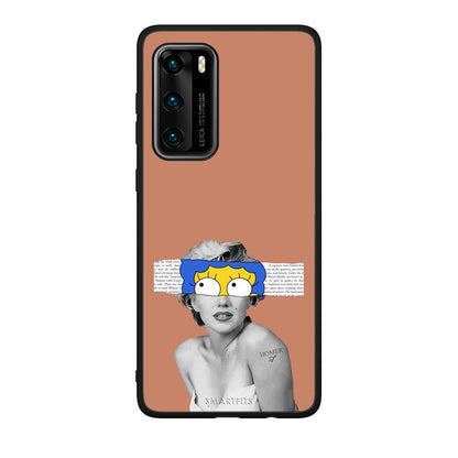 Huawei P40 Sim Merilyn θήκη από τη Smartfits με σχέδιο στο πίσω μέρος και μαύρο περίβλημα | Smartphone case with colorful back and black bezels by Smartfits