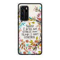 Thumbnail for Huawei P40 Stress Over θήκη από τη Smartfits με σχέδιο στο πίσω μέρος και μαύρο περίβλημα | Smartphone case with colorful back and black bezels by Smartfits