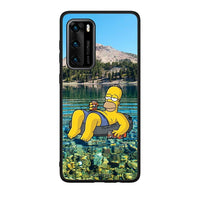 Thumbnail for Huawei P40 Summer Happiness Θήκη από τη Smartfits με σχέδιο στο πίσω μέρος και μαύρο περίβλημα | Smartphone case with colorful back and black bezels by Smartfits