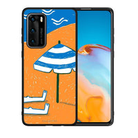 Thumbnail for Θήκη Huawei P40 Summering από τη Smartfits με σχέδιο στο πίσω μέρος και μαύρο περίβλημα | Huawei P40 Summering case with colorful back and black bezels