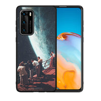 Thumbnail for Θήκη Huawei P40 Surreal View από τη Smartfits με σχέδιο στο πίσω μέρος και μαύρο περίβλημα | Huawei P40 Surreal View case with colorful back and black bezels
